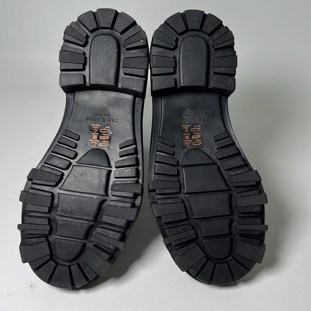 Rag & Bone Chunky Black Rubber Boots - sz 39 - Picture 7 of 8